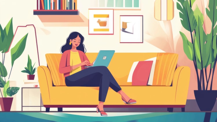 dessin-femme-canape-portable-souscription-assurance-en-ligne