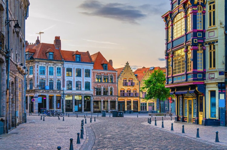 Vue de la ville du Vieux-Lille pour l'investissement locatif en France